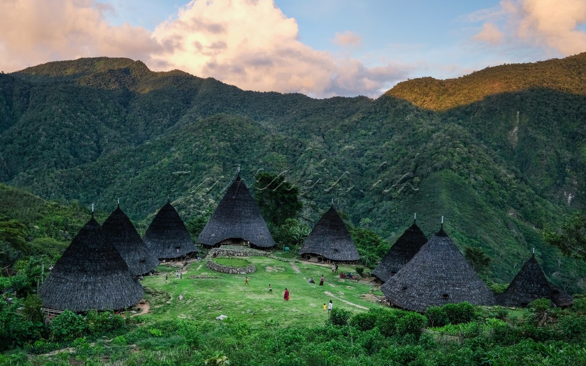Wae Rebo adalah sebuah kampung tradisional yang terletak di dusun terpencil tepatnya di Kabupaten Manggarai Provinsi Nusa Tenggara Timur. Terkenal dengan sebutan kampung di atas awan, Wae Rebo terletak di ketinggian 1000 mdpl dikelilingi oleh perbukitan yang sangatlah asri.<br />
Untuk mencapai Wae Rebo, pengunjung harus menempuh perjalanan sekitar 6 km dari Desa Dintor ke Desa Denge dengan menggunakan motor. Perjalanan dari Denge menuju Wae Rebo, kira-kira memakan waktu pendakian selama 3 jam dengan menyusuri daerah terpencil yang dikelilingi hutan lebat yang belum terjamah, menyebrangi sungai serta melintasi bibir jurang.<br />
Salah satu hal yang menarik dari Desa Wae Rebo adalah rumah adatnya yang berbentuk kerucut dan atapnya terbuat dari daun lontar. Hasil kerajinan tangan warga, hasil kopi, vanili dan kulit kayu manis.
