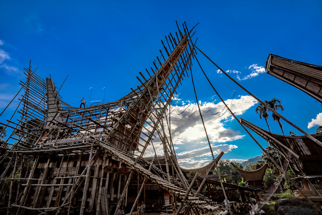 Rumah khas masyarakat Toraja 