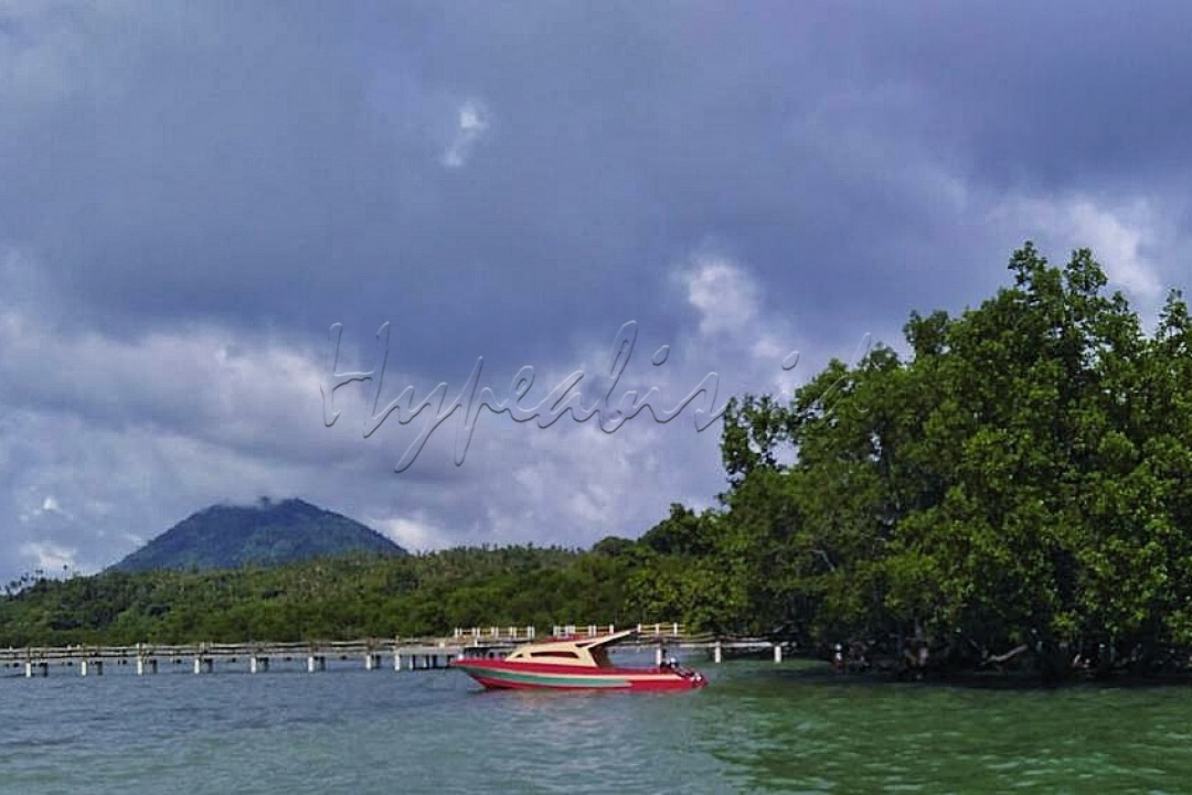 Sejumlah perahu bersandar di perairan Bunaken, Manado, Sulawesi Utara. Perahu menjadi andalan transportasi di Taman Nasional Bunaken yang berada di Teluk Manado - Sulawesi Utara dengan luas sekitar 8,08 km persegi, keindahan taman bawah laut Bunaken menjadikan magnet kuat bagi para wisatawan untuk berkunjung Bunaken.