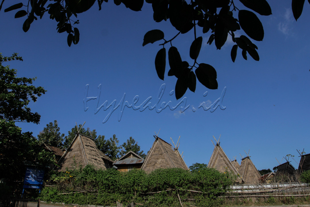 Suasana Uma Lengge di Desa Wisata Maria, Kabupaten Bima, Nusa Tenggara Barat.